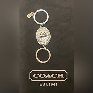 Coach vintage Silver Keychain valet Set